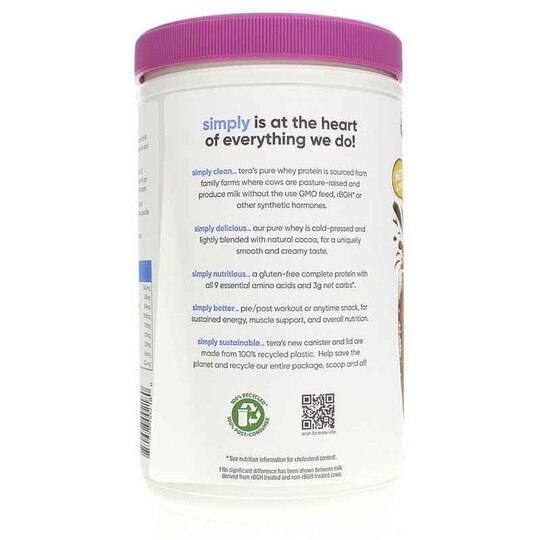 Simply Pure Whey Protein rBGH Free, TRW
